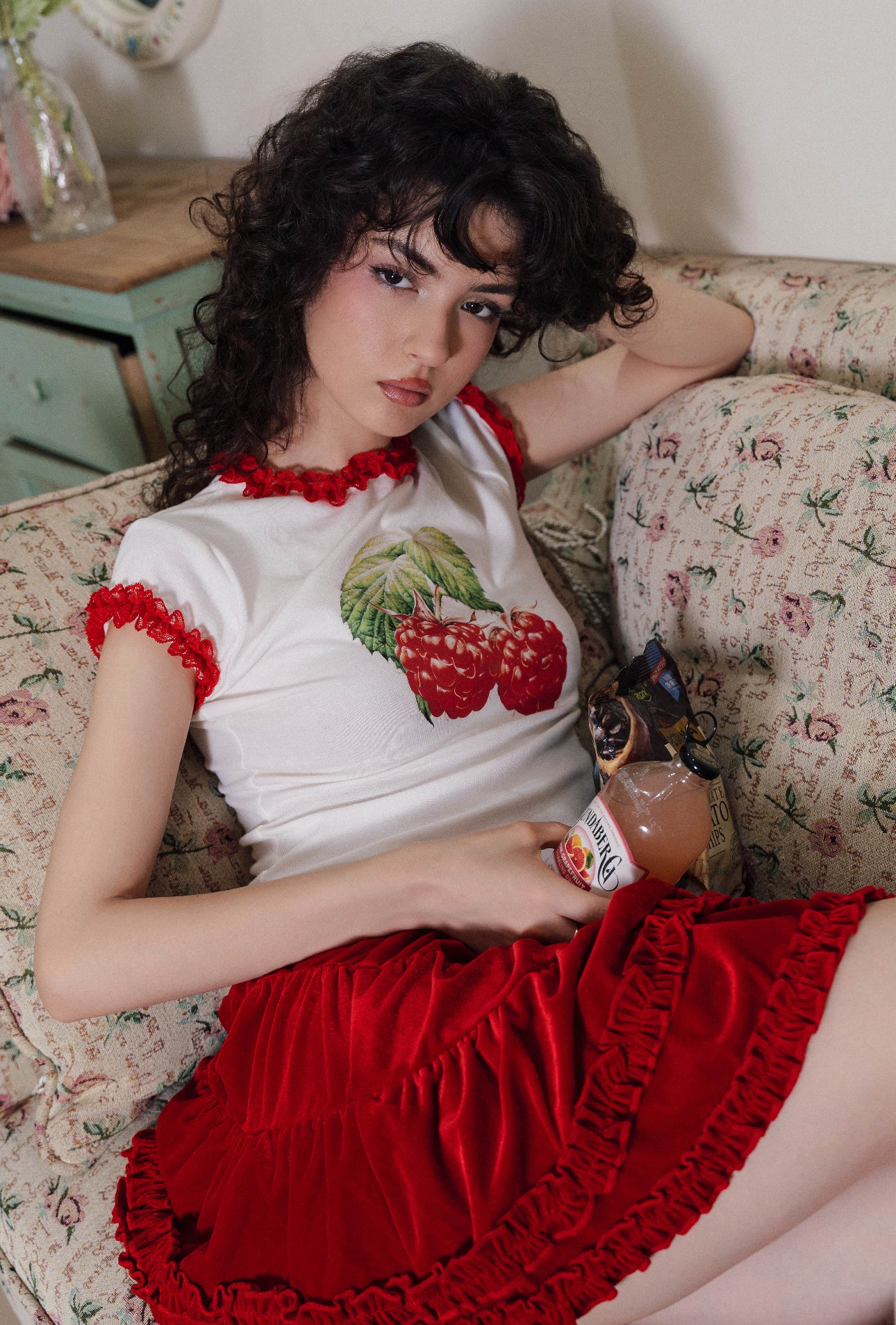 Red Velvet Mini Skort