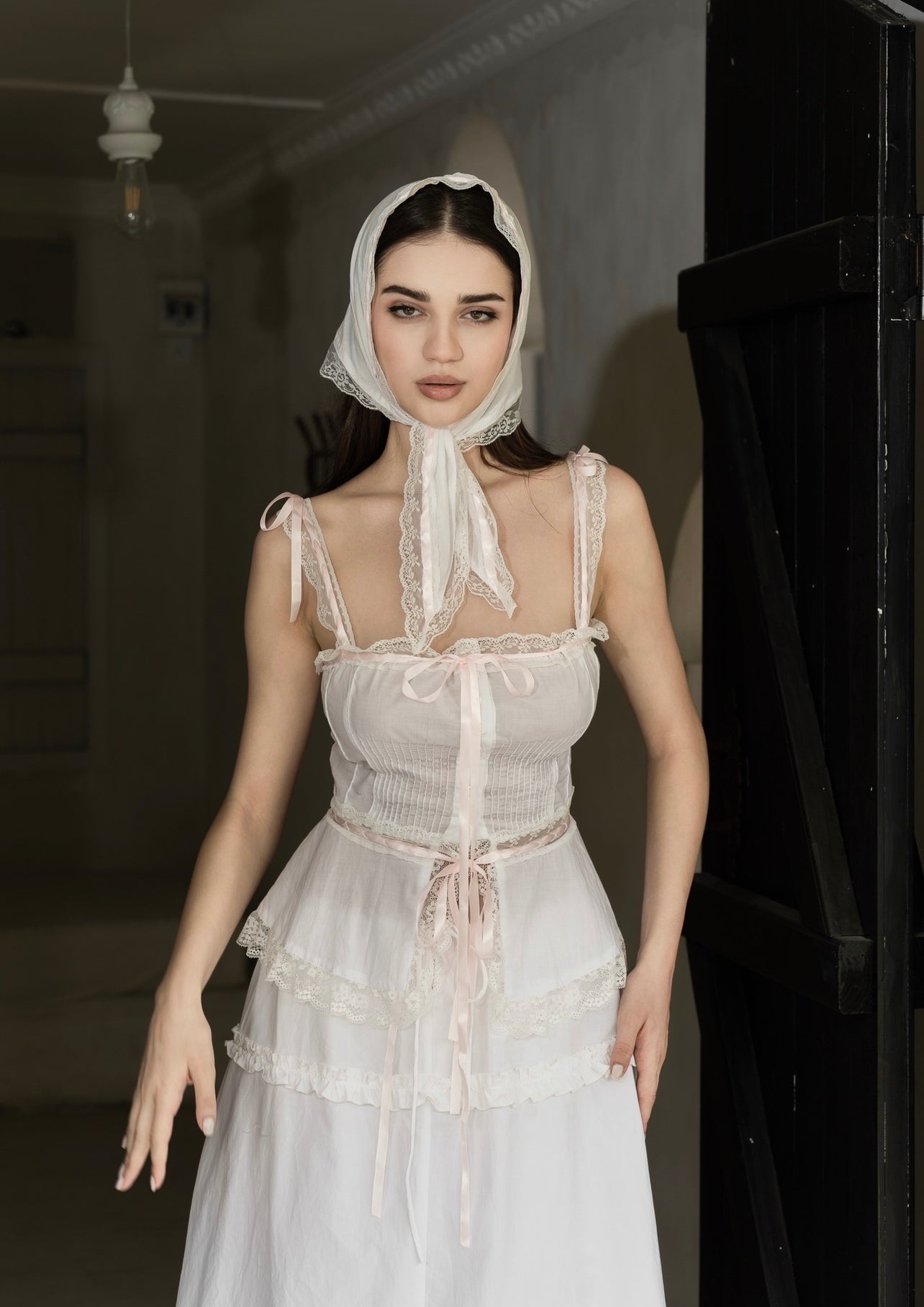 Ariel Tie-up Top + Scarf Set