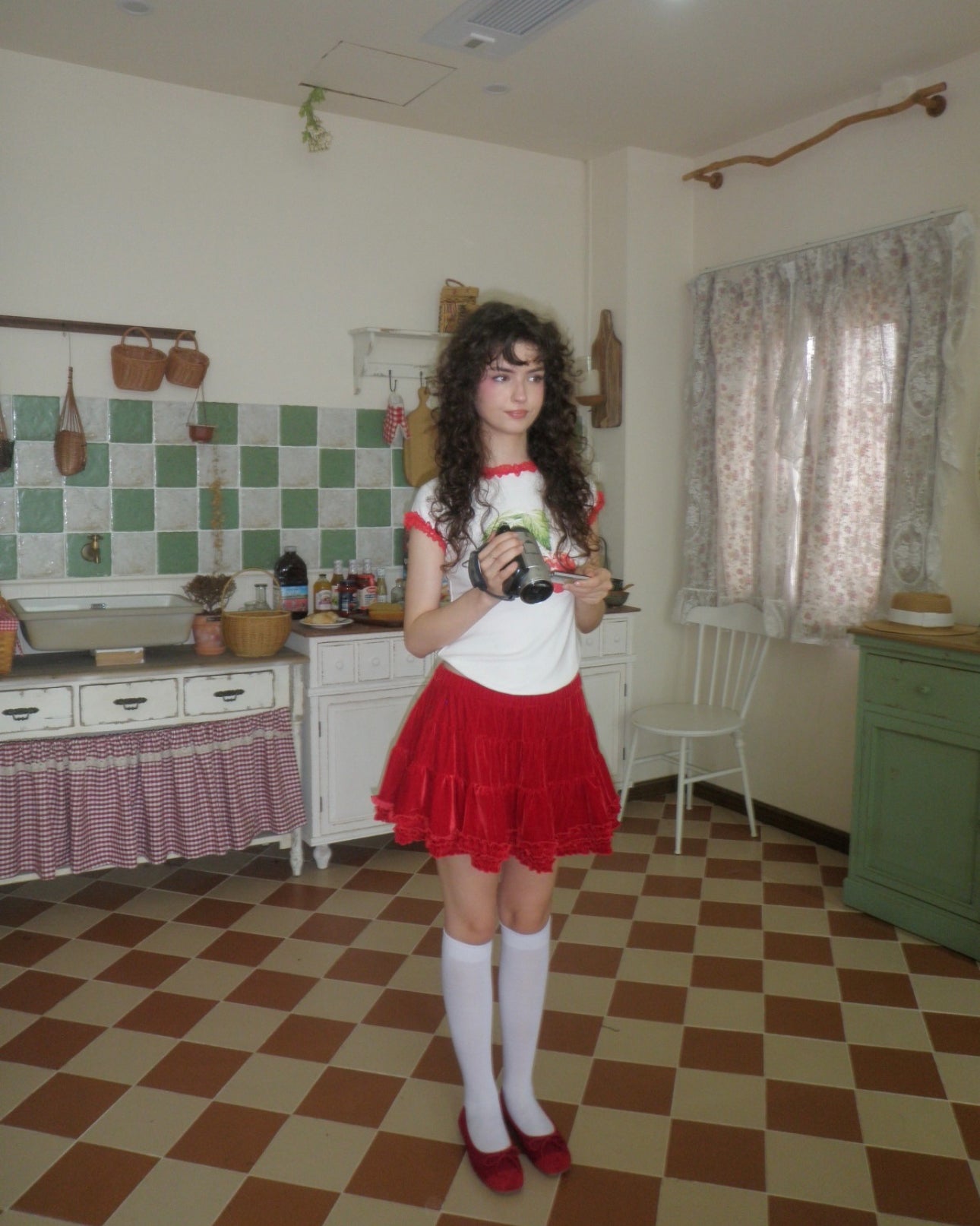 Red Velvet Mini Skort