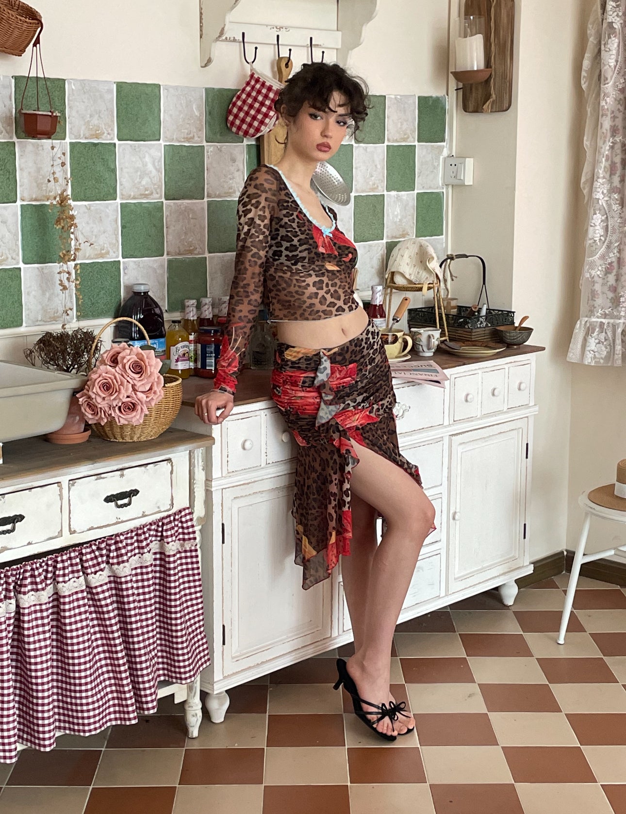 Leopard Print Skirt