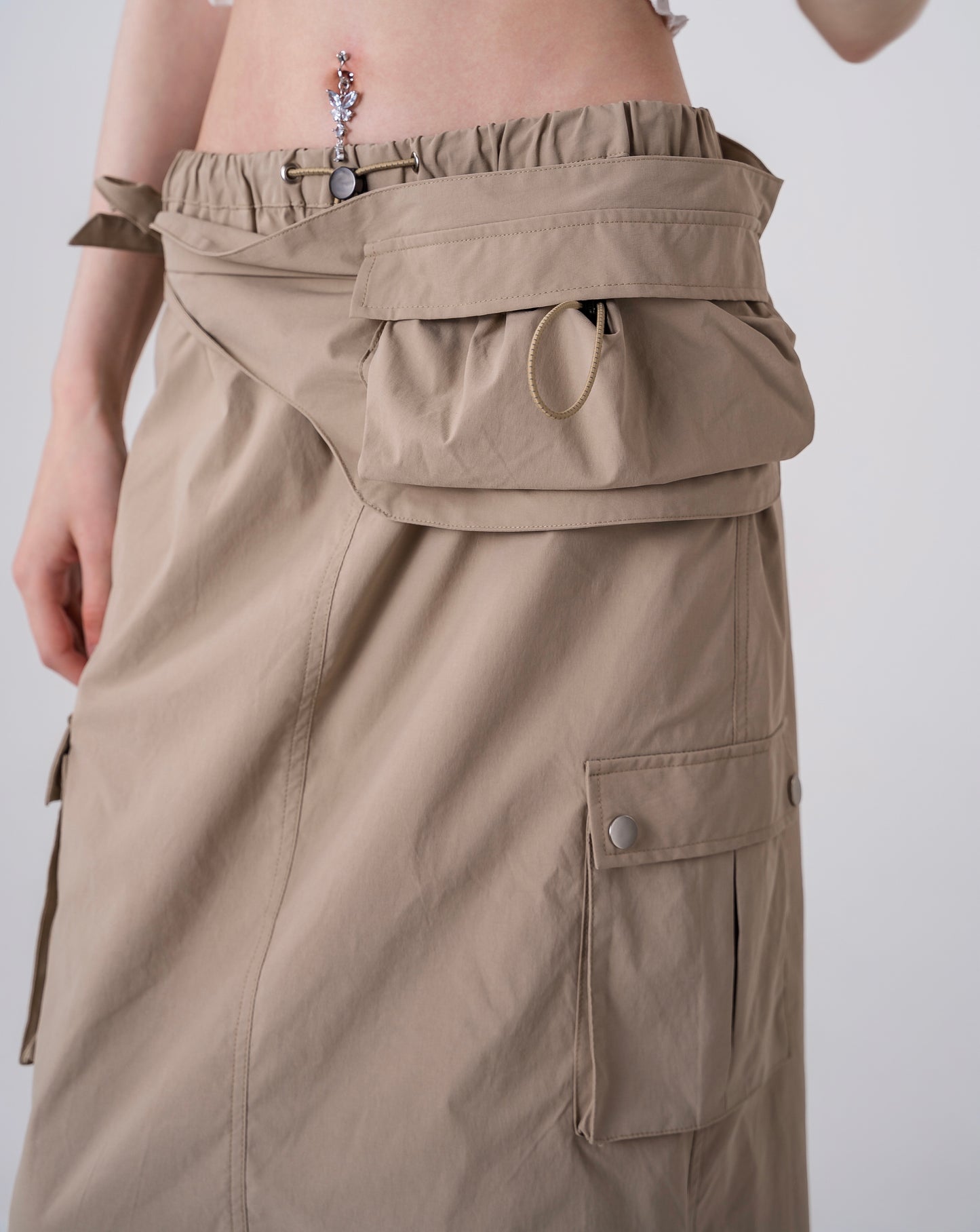 Jumbo midi skirt