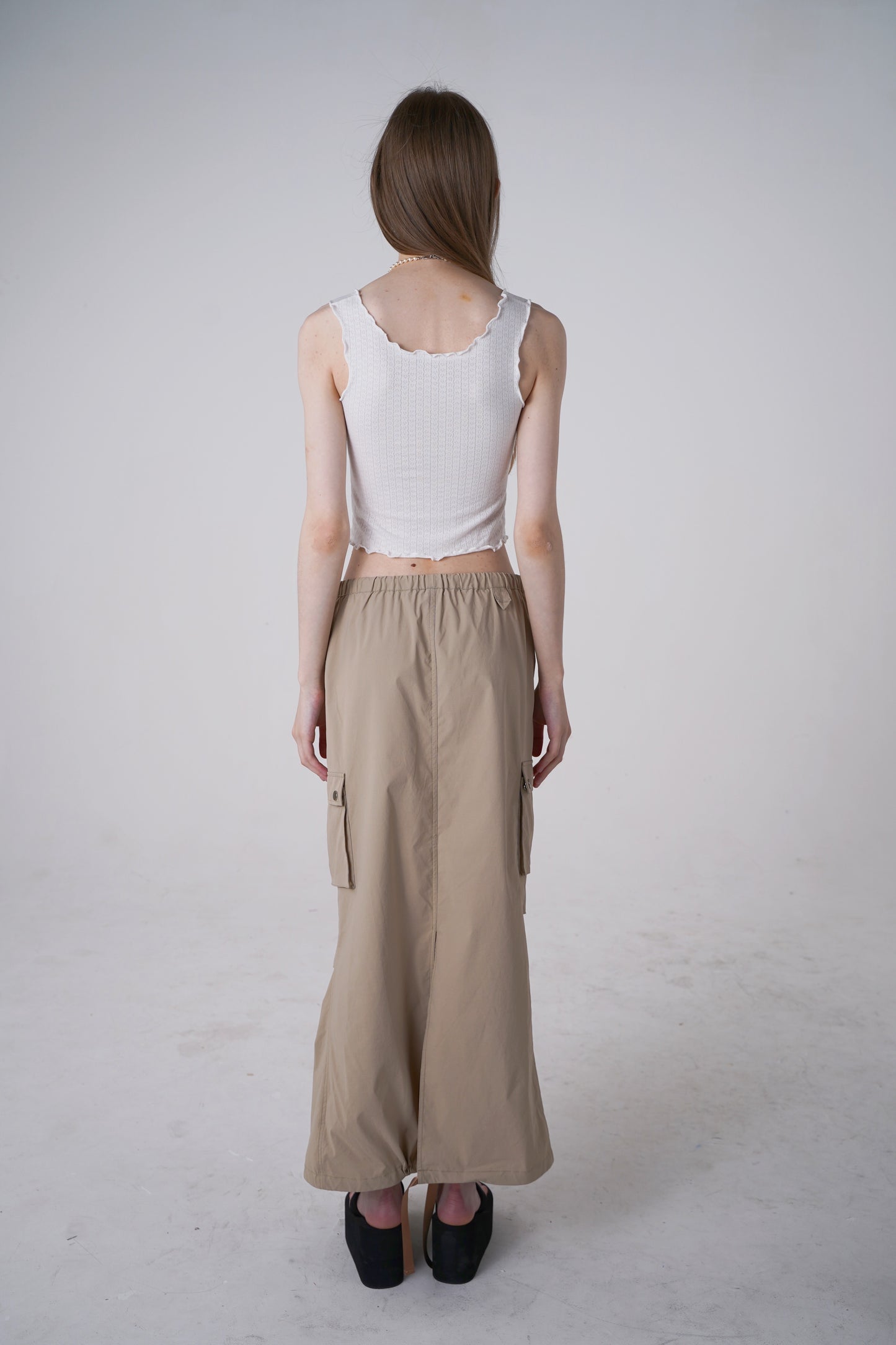 Jumbo midi skirt