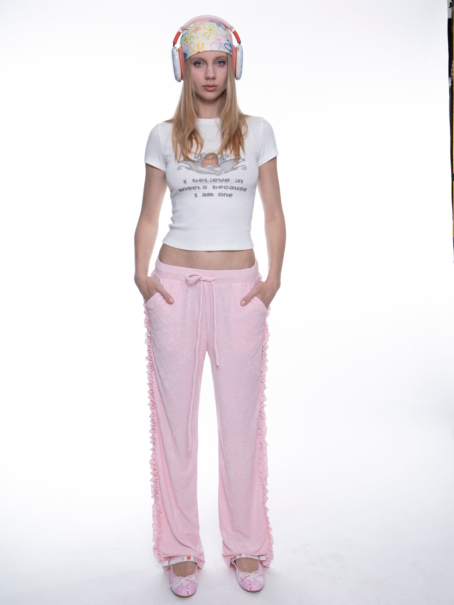 Angel Babe Retro Girls Printed Top