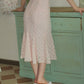 Pink Lace Midi Dress