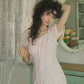 Pink Lace Midi Dress