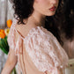 Pink Lace Midi Dress
