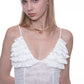 Jayda ruffled fishbone cami top