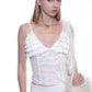 Jayda ruffled fishbone cami top